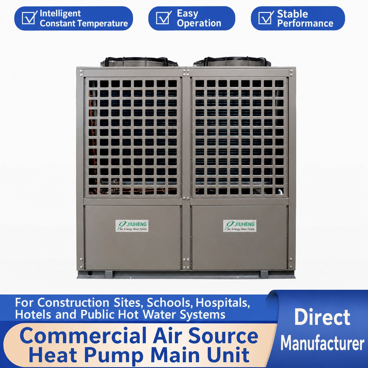 Large-Capacity Commercial Air Source Heat Pump Hot Water System 2