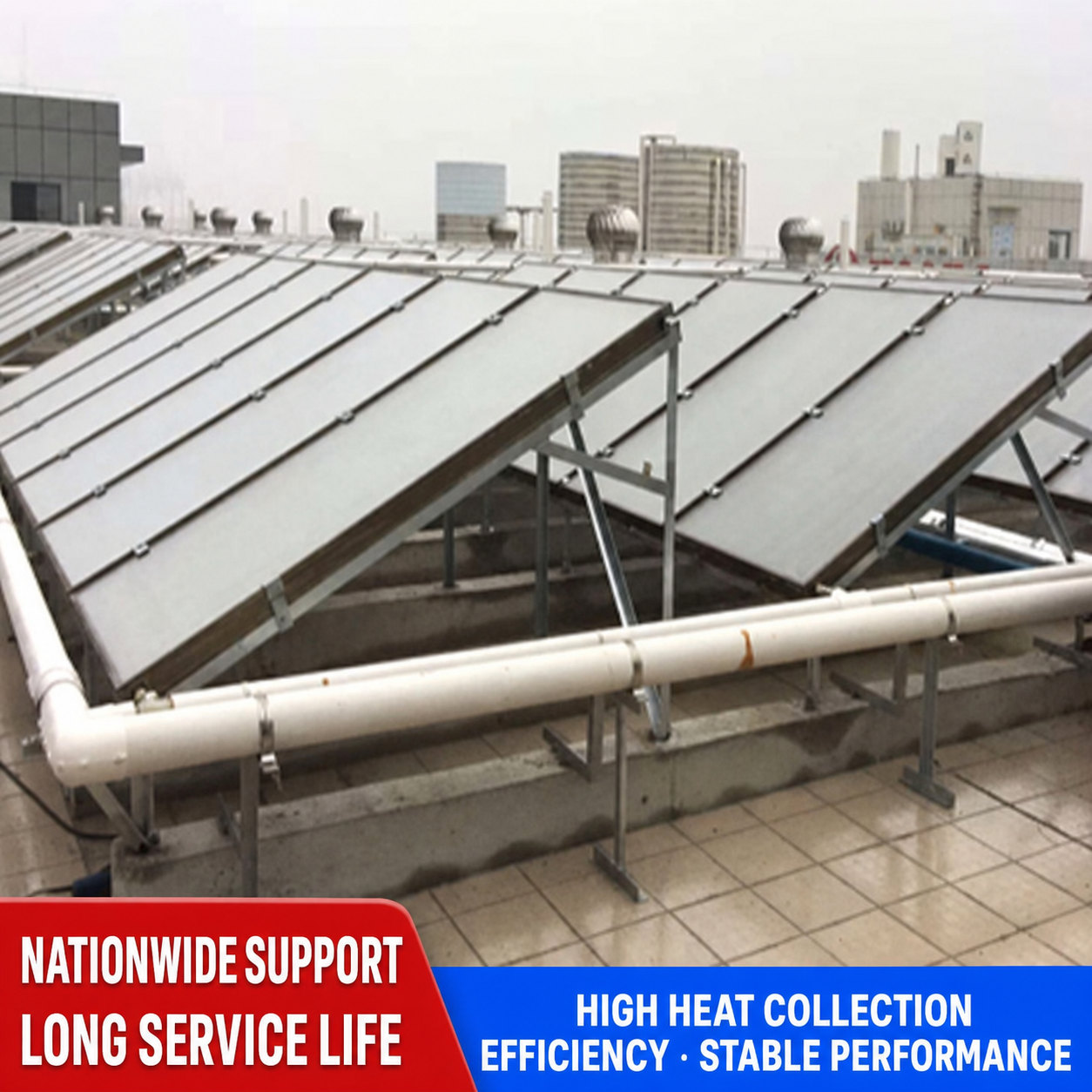 JiuHeng commercial flat plate solar collector 4