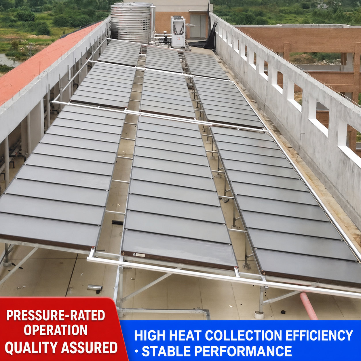 JiuHeng commercial flat plate solar collector 2