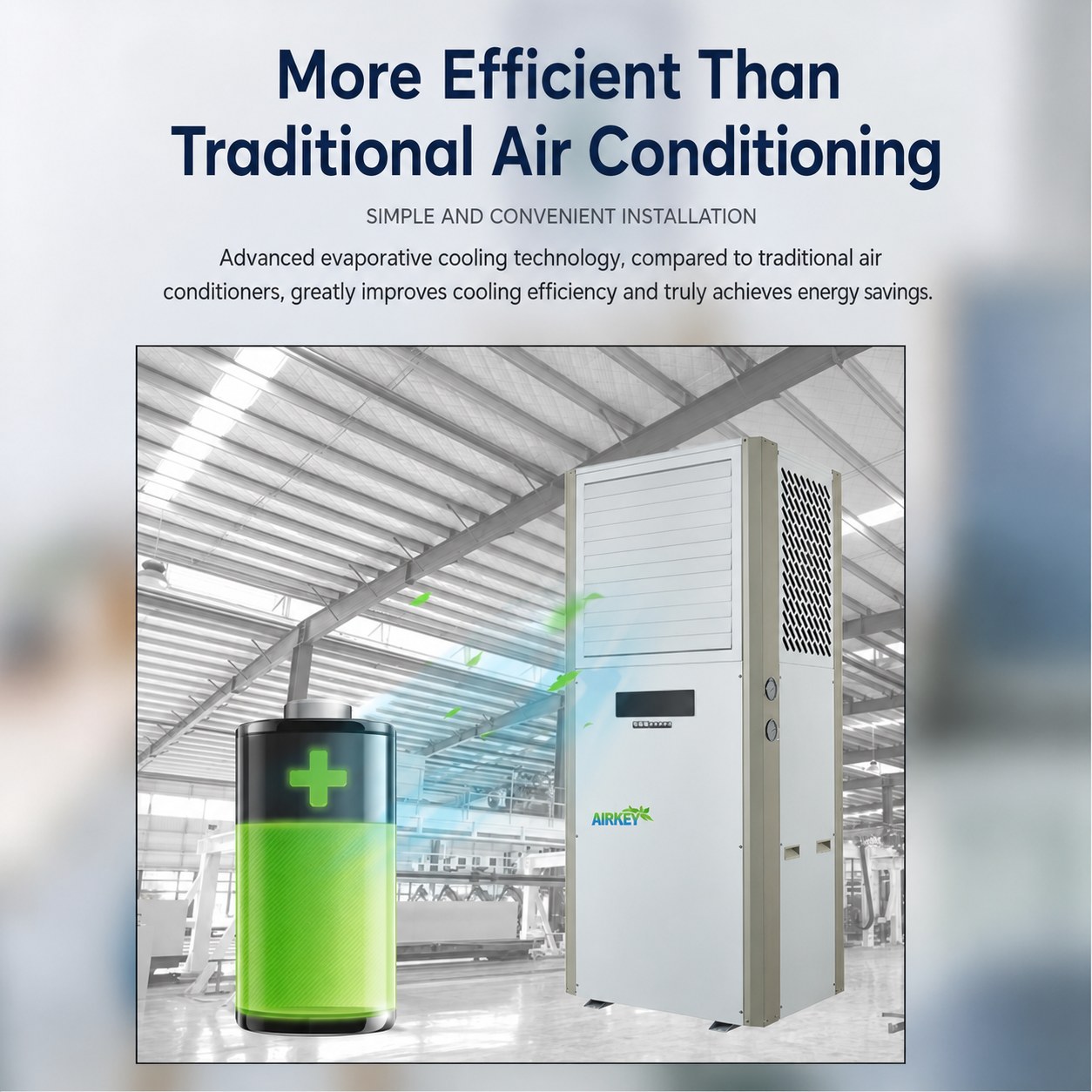 Commercial Industrial Evaporative Air Cooler for Factories and Workshops 4