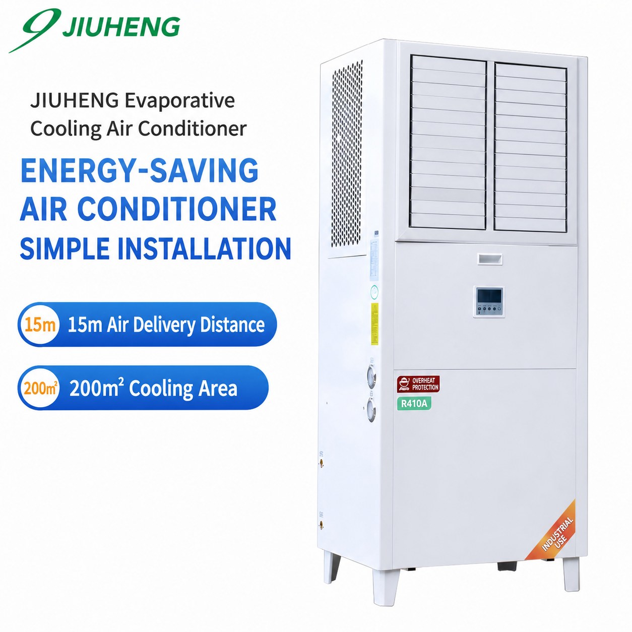 Vertical Energy-Saving Evaporative Air Cooler for Industrial Workshops 3