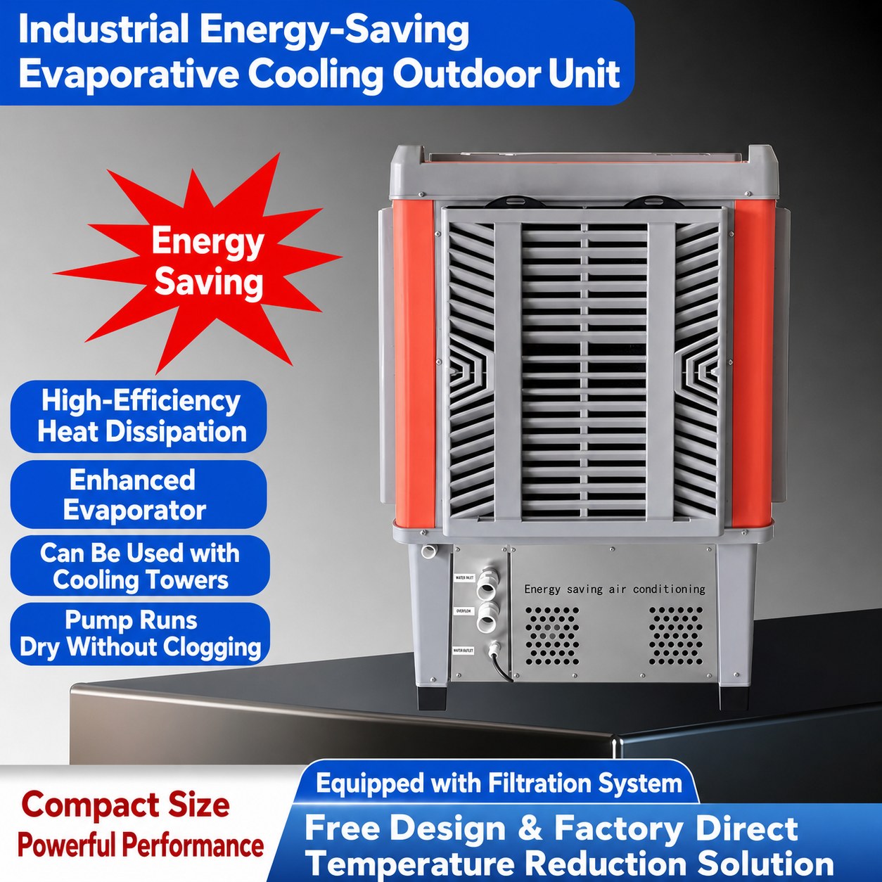 Industrial Energy-Saving Evaporative Cooling Outdoor Unit 1