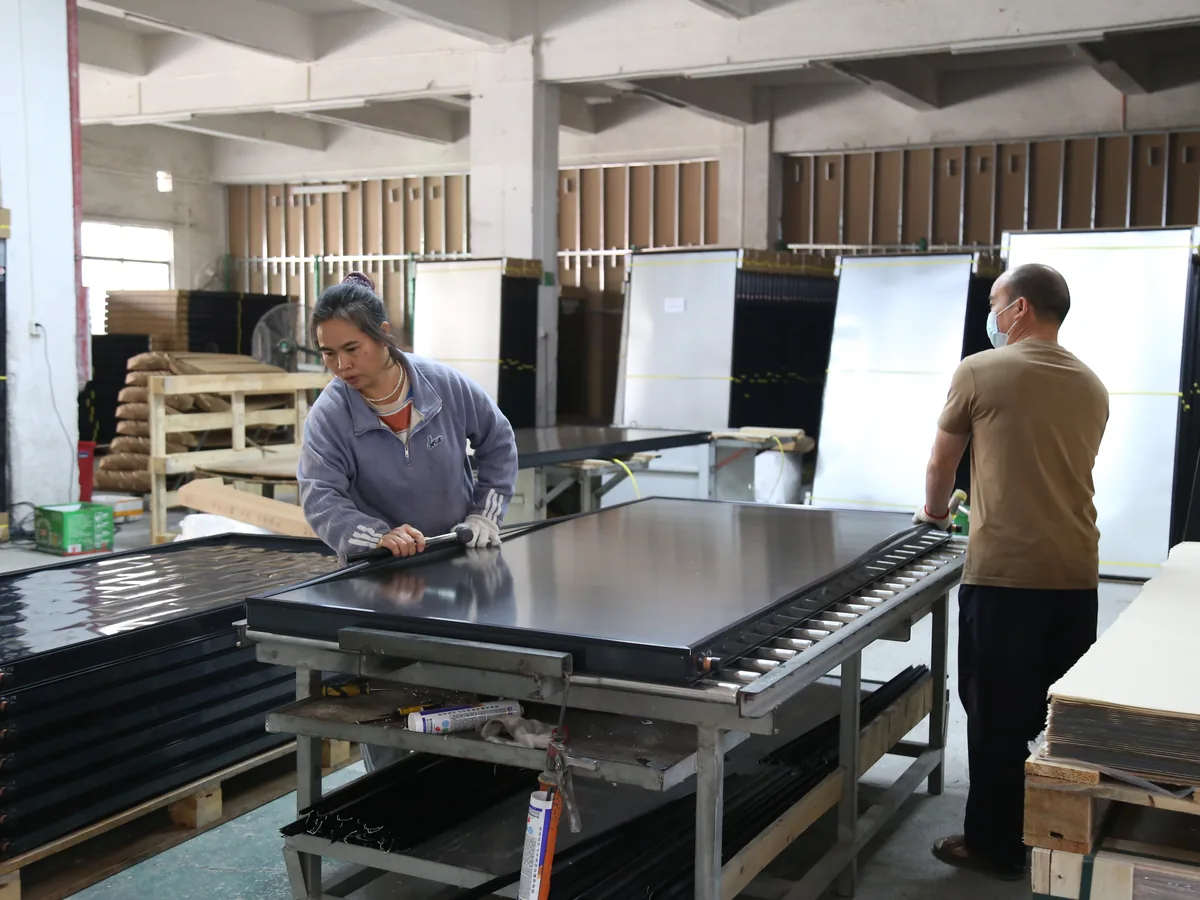 industrial evaporative cooling factory workflow and equipment preparation