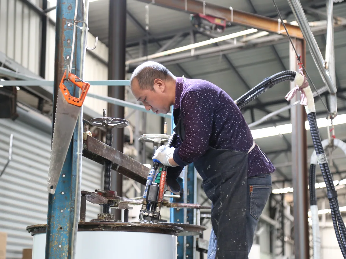 centralized hot water system planning factory workflow and equipment preparation