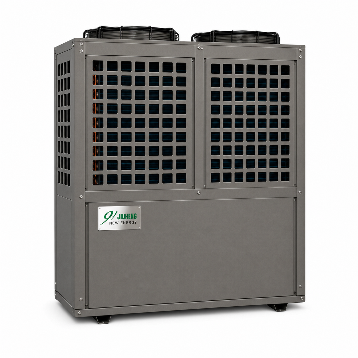 Large Commercial Air Source Heat Pump Water Heater on white background