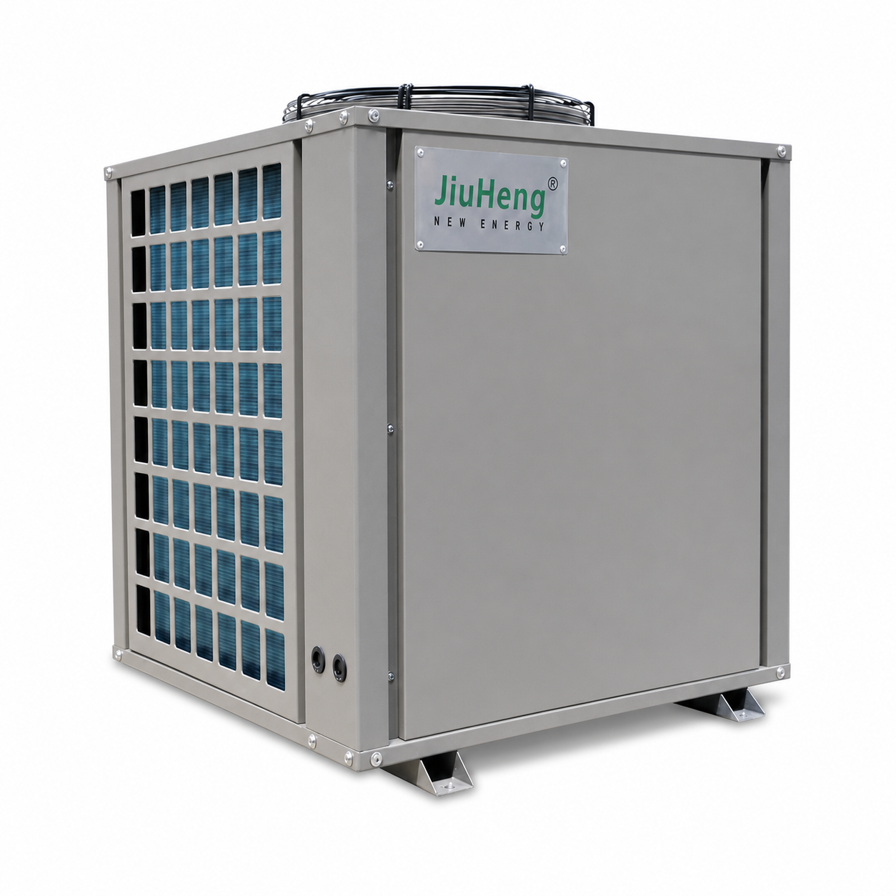 Commercial Air Source Heat Pump Water Heater for Hotels and Residential Buildings on white background