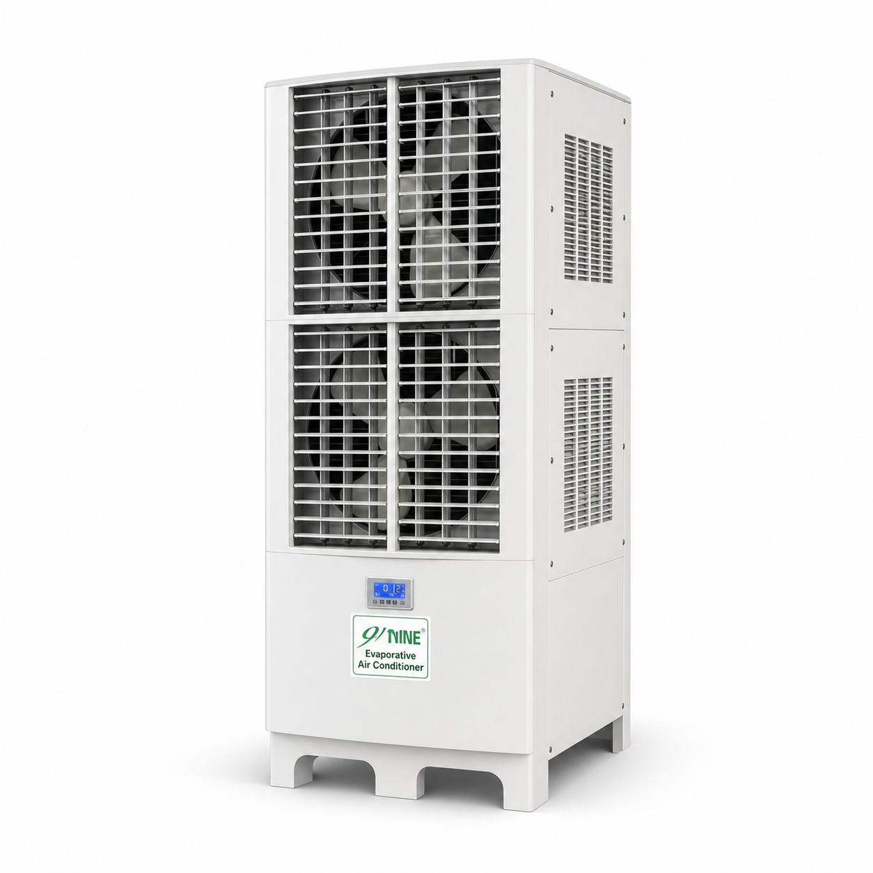 JiuHeng Suspended Evaporative Air Conditioner for Factory and Workshop Cooling on white background