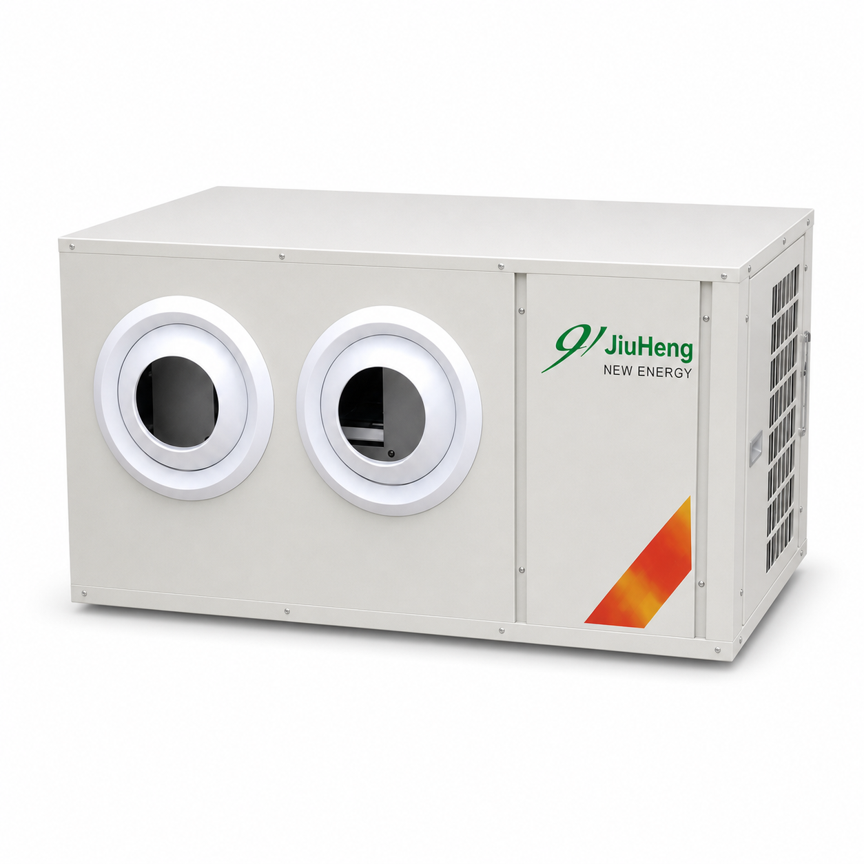 JiuHeng High-Airflow Suspended Industrial Air Conditioner for Factory and Workshop Cooling on white background